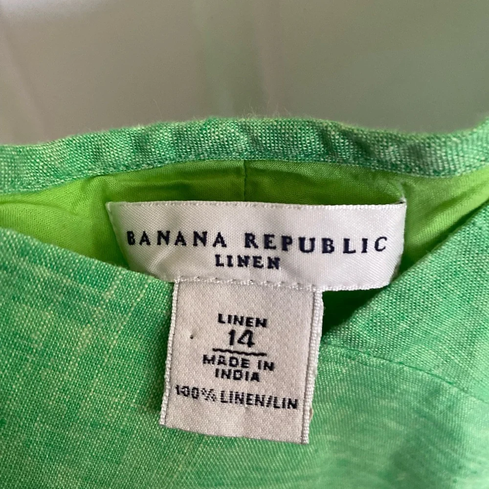 Banana Republic Linen Maxi Dress in Bright Green - Picture 3 of 3